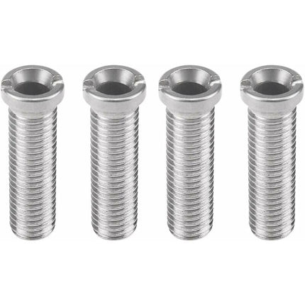 4 pcs Sink Basket Screws Stainless Steel 45Mm M12 Sink Basket Screws For Sink Strainer Plug -Silver.