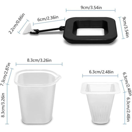 3 In 1 Aquarium Floating Ring Cone Food Dispenser Aquarium Fish Food Dispenser Aquarium Accessory For Goldfish,.