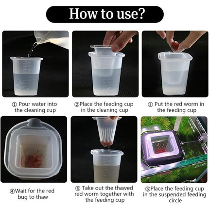 3 In 1 Aquarium Floating Ring Cone Food Dispenser Aquarium Fish Food Dispenser Aquarium Accessory For Goldfish,.