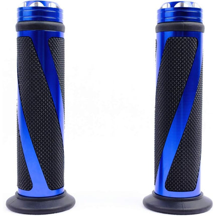 2 pcs Motorcycle Handlebar Grips 22Mm 7/8" Rubber Anti-Slip Universal For Motorcycle Scooter Quad Cruiser Off ROad.