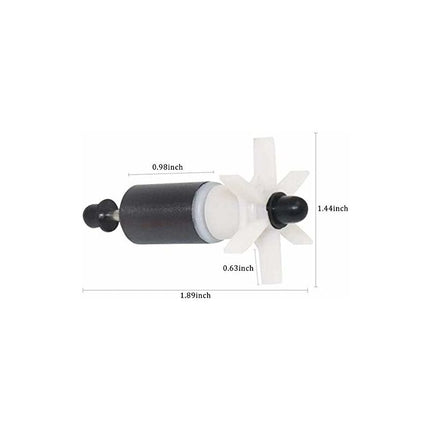 Hoome Ceramic Filter Replacement Impeller Small Mute Removable Aquarium Cartridge Filter Spare ROtor Maintenance Tool.