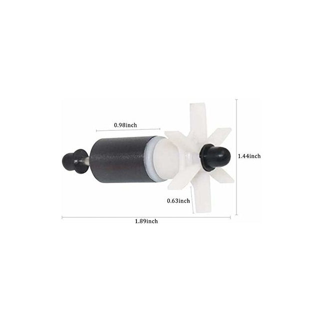 Hoome Ceramic Filter Replacement Impeller Small Mute Removable Aquarium Cartridge Filter Spare ROtor Maintenance Tool.