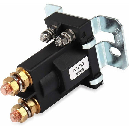 Relay 500 Amp Dc 12V 4 Pin High Current Starter Spst Car Auto Start Contactor Double Batteries Isolator On/Off Switch.