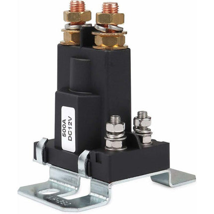 Relay 500 Amp Dc 12V 4 Pin High Current Starter Spst Car Auto Start Contactor Double Batteries Isolator On/Off Switch.