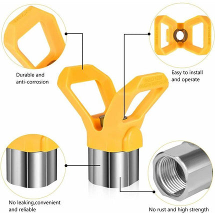 6 pcs Airless Nozzle,Airless Spray Gun Nozzle For High Pressure Paint Gun(Type 413,415,417,419,423,425).