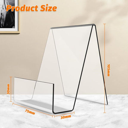 7 Pieces Acrylic Bookends, Clear Bookends, For Office Bookstore Schools Library - 10.5 X 9 X 7.5Cm.