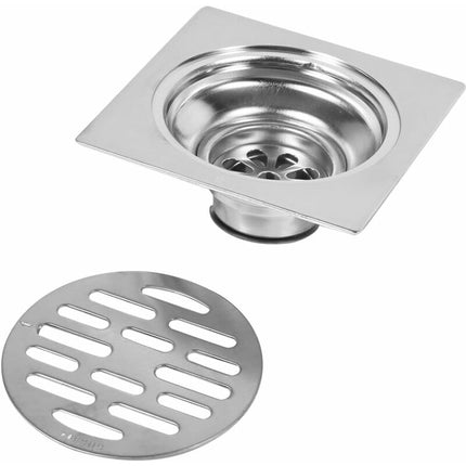 Floor Drain Stainless Steel Thick Anti-Odor Square Shower Drain For Bathroom 100Mm (Style : 2).