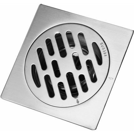 Floor Drain Stainless Steel Thick Anti-Odor Square Shower Drain For Bathroom 100Mm (Style : 2).