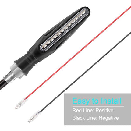 4 pcs Motorcycle Turn Signal Indicator Light 12V 12 LED Bulbs.