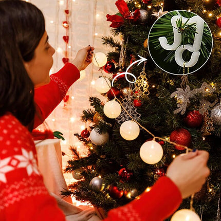 100 pcs Gutter Hooks, Outdoor String Lights Clips, Gutter Garland Hooks, Gutter Hooks For Christmas Decorations For.
