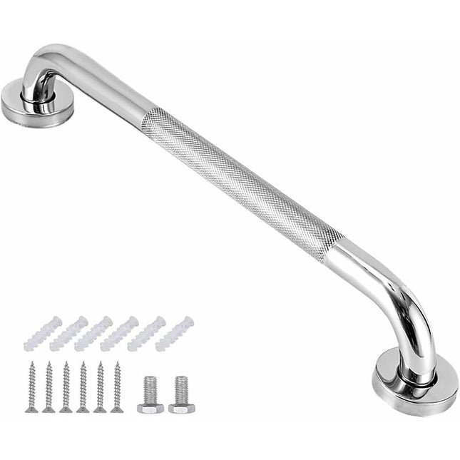 Bathroom Grab Bar, Sus 304 Stainless Steel Bathtub Handle With Non-Slip Grip, Toilet Grab Bar For.