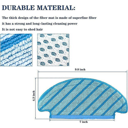 10 pcs Washable Cloth Mop Pads RObot Vacuum Cleaner Replacement Parts.