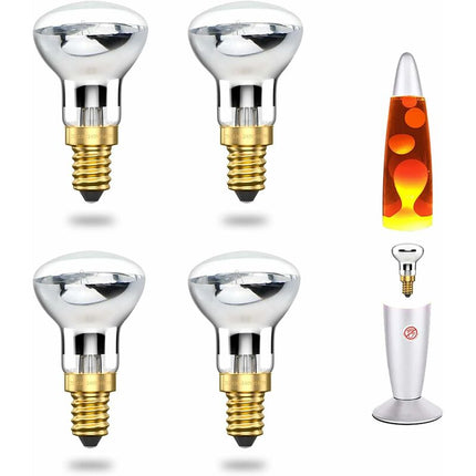 25W E14 Lava Lamp Bulb R39 Reflector Incandescent Bulb 25W E14 R39 Lava Lamp Bulb (4 pcs) [Energy Class A++].