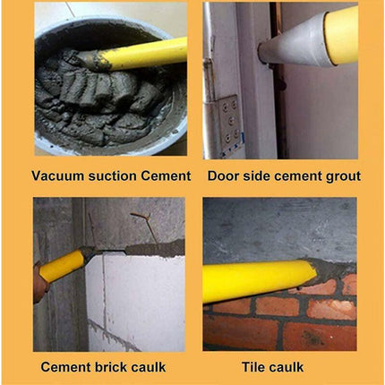 Cement Grout Gun Mortar Joint Gun - Manual Mortar Pump With 4 Nozzles - Mortar Gun With Accessories.