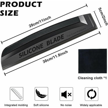 Car Silicone Squeegee - Silicone Scraper For Car: Silicone Squeegee, Car Squeegees, Window Wiper For Car Body And.