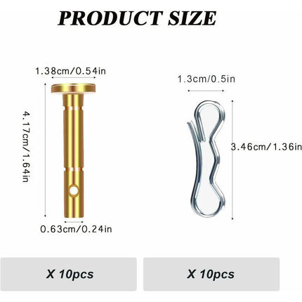 10 pcs Shear Pins, Replacement Cotter Pins, Replacement Shear Pin, For Spare Parts, Snow Blower Replacement.