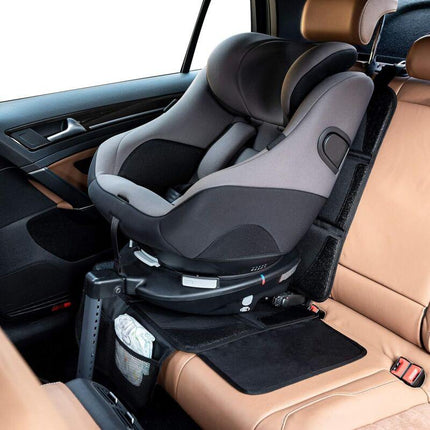 Car Seat Protector - For Car Seat - Premium Rear Seat Protector For Children - Isofix Compatible (Black).