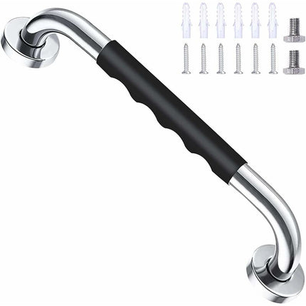 Black Safety Bathtub 40Cm, Non-Slip, Wall-Mounted Stainless Steel Grab Bar, For Bathroom Toilet Handle For.