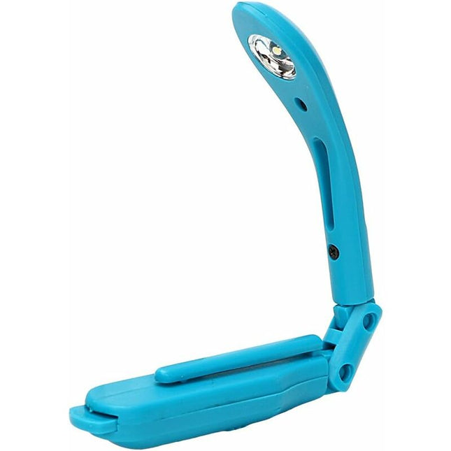 Adjustable Foldable Battery Powered Reading Light (Blue).