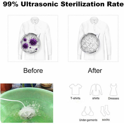 Mini Portable Ultrasonic Dirt Remover Washing Machine Usb Cable For Travel Home Business Trip.