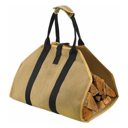 Log Basket Log Bag Wood Basket For Fireplace Wood Log Bag Firewood Transport Cart.