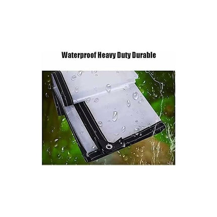 Transparent Waterproof Tarpaulin With Eyelets - For Garden Furniture - Outdoor Use - Rainproof - Plant Insulation -.