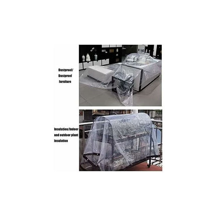 Transparent Waterproof Tarpaulin With Eyelets - For Garden Furniture - Outdoor Use - Rainproof - Plant Insulation -.