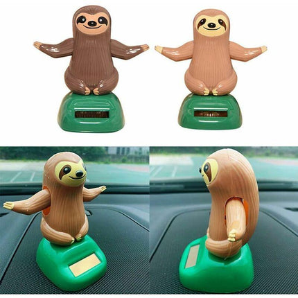 Cute Cartoon Sloth Swing Solar Car DAshboard Interior Decor Ornament Gift Novelty Desk Car Toy Ornament - Durable And.