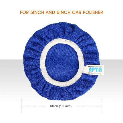 5 pcs (125-150Mm) Buffing Bonnets Microfiber Polishing Bonnets Set Polishing Buffing Bonnets Electric Bonnets For.