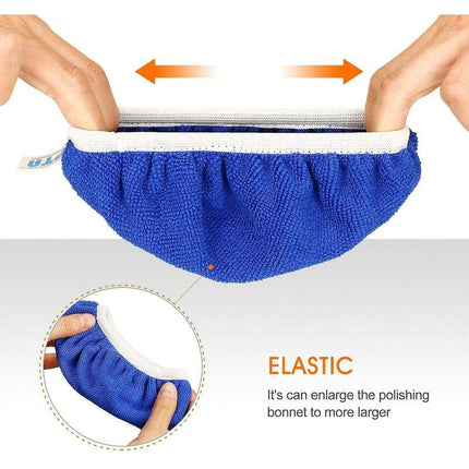 5 pcs (125-150Mm) Buffing Bonnets Microfiber Polishing Bonnets Set Polishing Buffing Bonnets Electric Bonnets For.