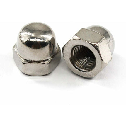 M6 Acorn Cap Nut Hex Nut Set 304 Stainless Steel (30 pcs).