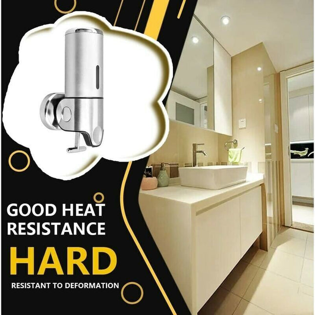 Wall Mounted Soap Dispenser - Manual Soap Dispenser For Kitchen, Bathroom, Shampoo, Shower Gel (500Ml).