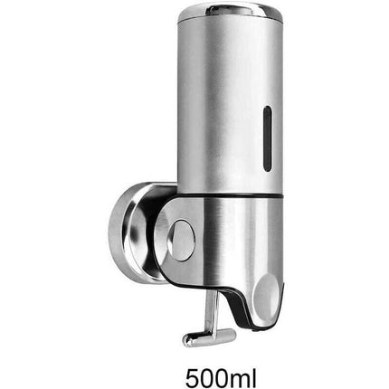 Wall Mounted Soap Dispenser - Manual Soap Dispenser For Kitchen, Bathroom, Shampoo, Shower Gel (500Ml).