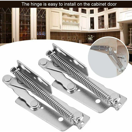 2 pcs Durable Steel Folding Support Hinges For Cupboard, Wardrobe, Cabinet, Door.
