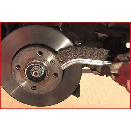 Automotive And Heavy Goods Vehicles - Wire Brush For Drum Brakes, Stainless Steel Bristles, 250 Millimeters.
