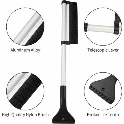 Snow Brush, 2 In 1 Ice Scraper Snow Brush Snow Broom Brush For Car Truck Windshield.