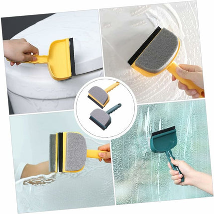 2 pcs Glass Wiper Bath Cleaner Household Floor Cleaners Double-Sided Window Cleaning Sponge Glass Cleaner Glass Cleaner.