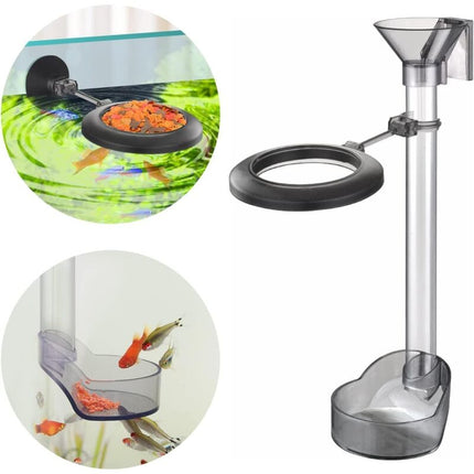 Assembled Feeding Tube, Aquarium Feeding Tube, Two Feeding Positions For Upper And Lower Fish (20-37Cm).