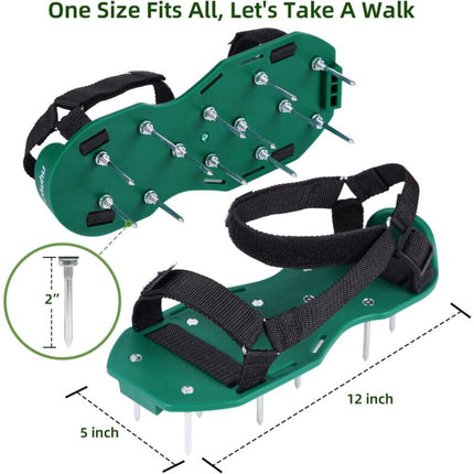 Lawn Aerator Sandals Free Installation, Lawn Shoe Nail Shoes Lawn Scarifier Lawn Shoes For Garden Lawn.