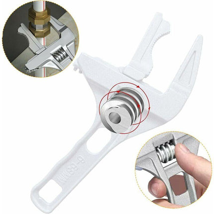 Adjustable Wrench, Aluminum Large Opening Adjustable Wrench, 6-68Mm Bathroom Wrench, Adjustable Wrenches For Tightening.