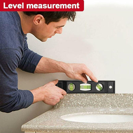 Compact Level, 3 Level Magnetic Level Bubble Measuring Tool Abs And Acrylic Level Measuring Tool.