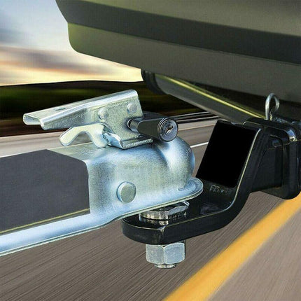 Caravan Security Locks For Safe And Durable Theft Protection, Unisex Metal Locksmith Tools, Trailer Lock, Black.