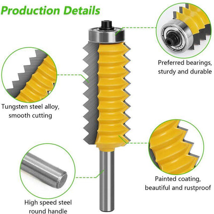 Multi-Tooth Woodworking Tool, 8Mm Carbide Wood ROuter Bit, Multi-Tooth ROuter Cutter, Woodworking Tools.