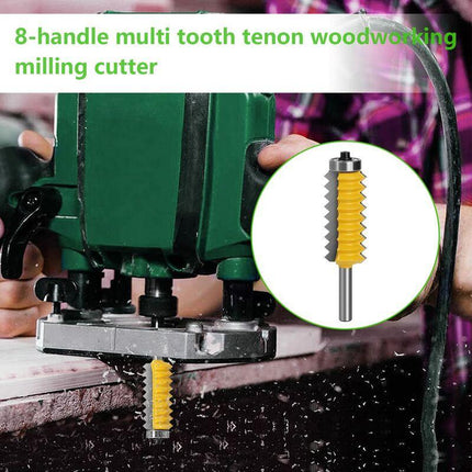 Multi-Tooth Woodworking Tool, 8Mm Carbide Wood ROuter Bit, Multi-Tooth ROuter Cutter, Woodworking Tools.