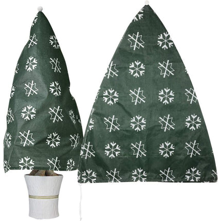 2 Piece Plant Winter Protection Bag Winter Protection For Potted Plants, Beige, Solid, 110X80 Cm.