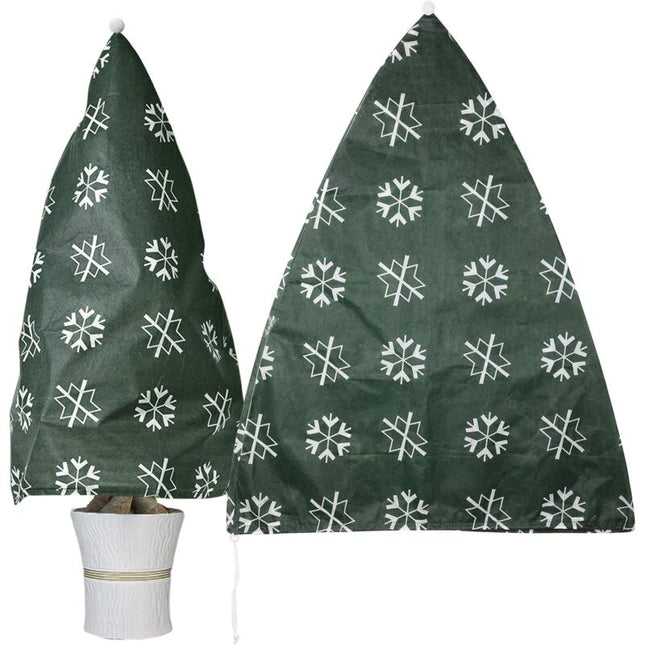 2 Piece Plant Winter Protection Bag Winter Protection For Potted Plants, Beige, Solid, 110X80 Cm.