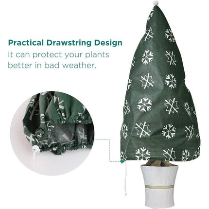 2 Piece Plant Winter Protection Bag Winter Protection For Potted Plants, Beige, Solid, 110X80 Cm.