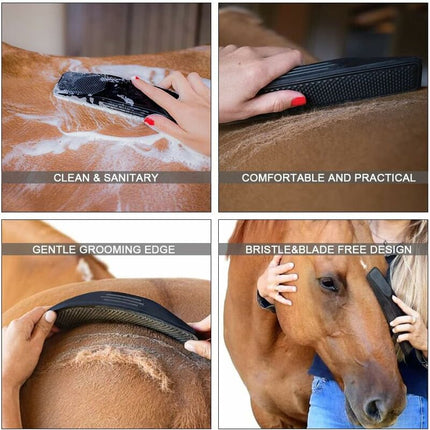 Horse Massage Comb Horse Grooming Washing Brush Hair Strip Gentle Horse Groomer Dogs Comb Washing Massage Grooming &.