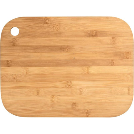 Bamboo Cutting Board M - Kitchen Board, Cutting Board With Grip Hole, Blade-Friendly, Bamboo, 30 X 0.8 X 20 Cm, Brown.