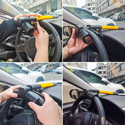 Universal Vehicle Security Steering Wheel Lock Car Anti-Theft Anti-Theft Security Protection.